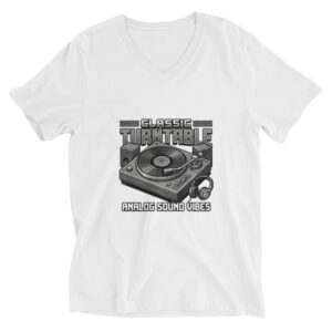 Camiseta de manga corta y cuello de pico unisex Vinyl Art - Imagen 5
