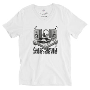 Camiseta Unisex Cuello en V "Analog Sound" – La Frecuencia Perfecta unisex - Imagen 3
