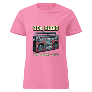Camiseta básica para mujer 80s Music Player - Imagen 6