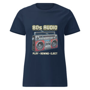 Camiseta básica para mujer 80s Music Player - Imagen 3