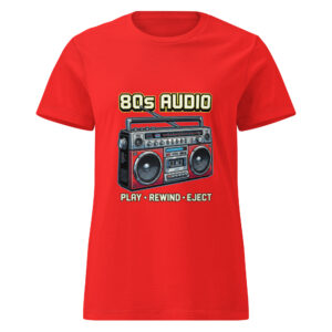 Camiseta básica para mujer 80s Music Player - Imagen 4
