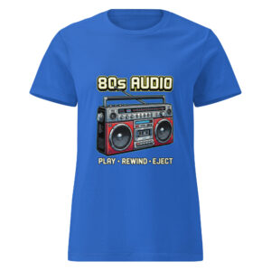 Camiseta básica para mujer 80s Music Player