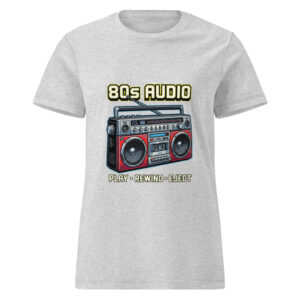 Camiseta básica para mujer 80s Music Player - Imagen 7