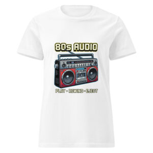 Camiseta básica para mujer 80s Music Player - Imagen 8