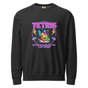 Sudadera Unisex Premium "Tetris 8-Bit Champ" – Edición Retro Arcade - Imagen 1