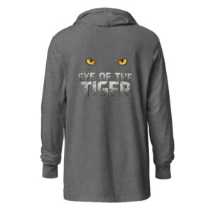 Camiseta de manga larga con capucha Despierta tu Instinto: 'Eye of the Tiger' - Diseño de Alta Definición - Imagen 4