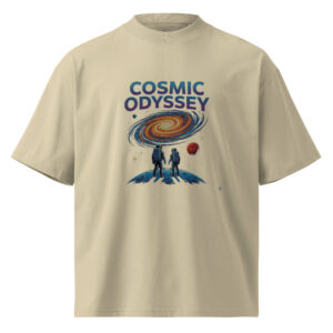 Camiseta Oversize Orgánica "Cosmic Odyssey" - Stone Edition - Imagen 1