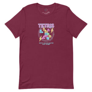Camiseta de manga corta unisex Vintage Tetris - Imagen 4