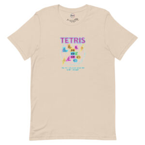 Camiseta de manga corta unisex Vintage Tetris - Imagen 14