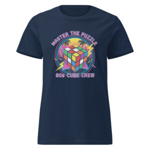 Camiseta Softstyle Mujer "80s Cube Crew" – Domina el Puzzle - Imagen 3