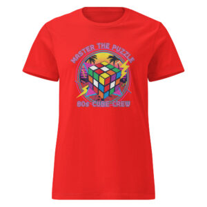 Camiseta Softstyle Mujer "80s Cube Crew" – Domina el Puzzle - Imagen 4