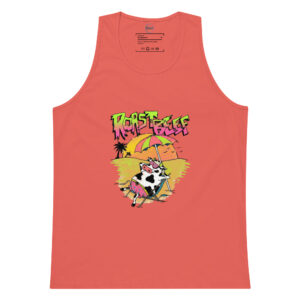 Camiseta de tirantes premium hombre Vacaciones de Roastbeef: La Vaca más Cool del Verano - Imagen 9