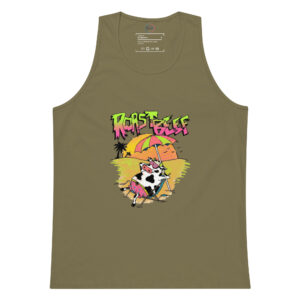 Camiseta de tirantes premium hombre Vacaciones de Roastbeef: La Vaca más Cool del Verano - Imagen 8
