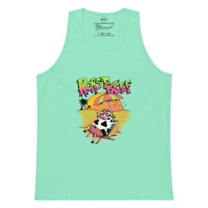 Camiseta de tirantes premium hombre Vacaciones de Roastbeef: La Vaca más Cool del Verano - Imagen 12
