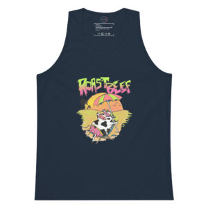 Camiseta de tirantes premium hombre Vacaciones de Roastbeef: La Vaca más Cool del Verano - Imagen 5