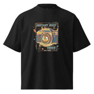 Camiseta Oversize Orgánica "Vintage Shot 1986" unisex - Imagen 1
