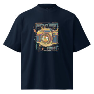 Camiseta Oversize Orgánica "Vintage Shot 1986" unisex - Imagen 2