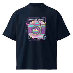 Camiseta Oversize Orgánica "Vintage Shot" - Imagen 1