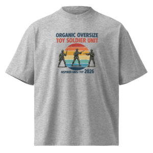 Camiseta Oversize Orgánica "Toy Soldier Unit" – Sunset Edition - Imagen 3