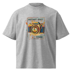 Camiseta Oversize Orgánica "Vintage Shot 1986" unisex - Imagen 3