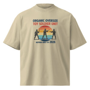 Camiseta Oversize Orgánica "Toy Soldier Unit" – Sunset Edition - Imagen 4