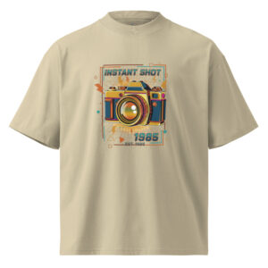 Camiseta Oversize Orgánica "Vintage Shot 1986" unisex - Imagen 4