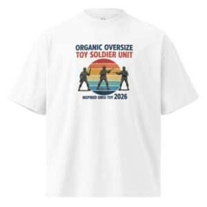 Camiseta Oversize Orgánica "Toy Soldier Unit" – Sunset Edition - Imagen 5
